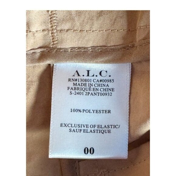 A.L.C Womens Sz 00 Keegan Ruched Sides Pants In Bella Tan - Picture 6 of 10